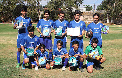 ABRAZO DE MAIPU DE VUELTA AL COLEGIO DE LA MANO CON EL TORNEO