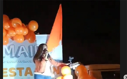 CON CARAVANA ALEJANDRA BUSTAMANTE CONCLUYE SU CAMPAÑA A LA ALCALDIA